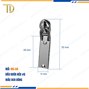 Đầu khóa kéo túi xách, đầu khóa kéo thay thế, đầu khóa kéo balo răng 5, Mạ điện độ bền 5-8 năm