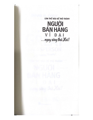 Sách Làm Thế Nào Để Trở Thành Người Bán Hàng Vĩ Đại… Ngay Sáng Thứ Hai
