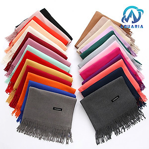 Khăn Choàng Cổ Nam Nữ Unisex Chất Len Cashmere Cao Cấp Mềm Mịn, Khăn Len Quàng Cổ 70x200cm