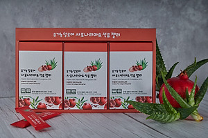 THẠCH COLLAGEN NHA ĐAM SÂM LỰU ĐỎ HỮU CƠ (set 30 gói) HỖ TRỢ ĐẸP DA