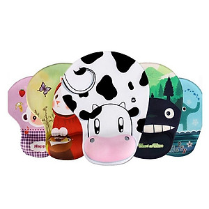 Miếng lót chuột có đệm đỡ cổ tay silicon 3D hình thú siêu mềm siêu dễ thương - Hàng chính hãng