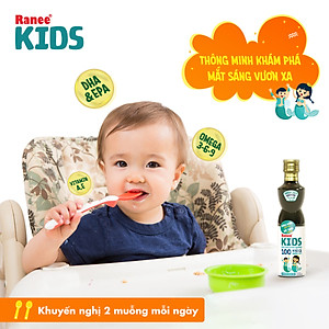 Dầu ăn dinh dưỡng cho trẻ Ranee KIDS 250ml + tặng kèm chén ăn dặm cao cấp hình cá