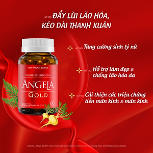 [Hộp 60v] Viên Uống ANGELA GOLD Hỗ Trợ Sức Khỏe, Sắc Đẹp Và Sinh Lý Nữ