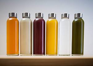 Bộ 4 bình thủy tinh dây xách nắp bạc 500ml