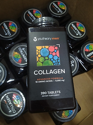 Collagen Cho Nam Youtheory Mỹ Chứa Collagen, Vitamin C, Biotin… Tạo Sức Khỏe Từ Bên Trong Cho Da, Tóc, Móng, Sụn, Gân, Dây Chằng, Khớp, Tim Mạch Và Tăng Hệ Miễn Dịch - QuaTangMe Extaste