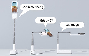 Gậy livestream thông minh kèm đèn DOXG-V6 - Điều chỉnh chiều cao lên đến 1.3m - Góc quay 360 độ - Gấp gọn dễ dàng - Sử dụng pin sạc dung lượng cao - Ánh sáng 3 màu, 7 chế độ - Kèm remote bluetooth chụp hình, quay phim từ xa