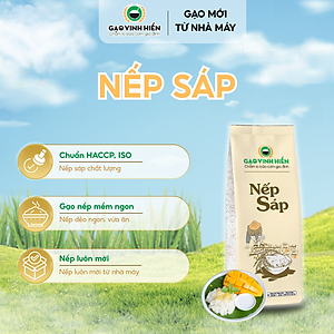 Gạo Nếp Sáp Vinh Hiển 1KG - Dẻo thơm, nếp ngon