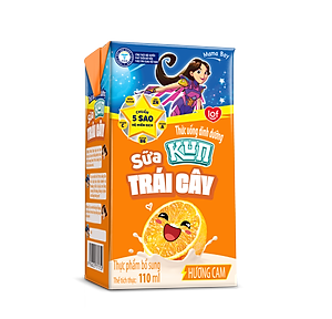 Thùng 48 hộp Sữa trái cây hương cam KUN 110ml/hộp