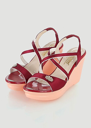 Giày nữ Huy Hoàng màu đỏ HT7065