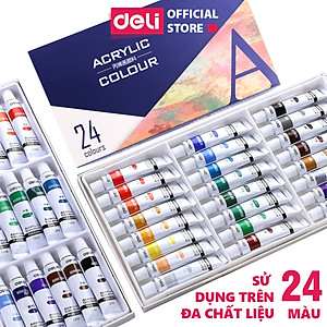Màu Acrylic Chuyên Nghiệp Deli - 12/18/24 Màu - 73856/73857/73858