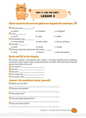 Sách 99 Ngày Em Giỏi Tiếng Anh Lớp 4