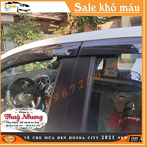 Vè che mưa đen dành cho Thái dày Honda City 2021 bộ 4 cánh nhiều người tin dùng đảm bảo chất lượng