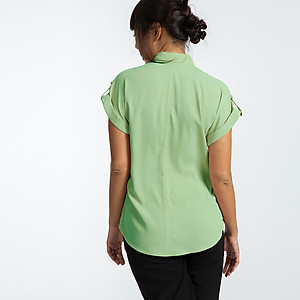 Áo Túi Hộp Áo Sơ Mi Nữ Áo Kiểu Đẹp Thời trang thiết kế Hity TOP106 (Xanh Bọt Biển)