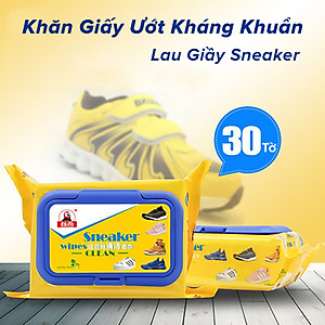 Khăn Giấy Lau Giày Sneaker Chuyên Dụng Khăn Ướt Vệ Sinh Giày Dép Dép Da Siêu Sạch 1 Gói 30 Tờ - Hàng Chính Hãng MINIIN