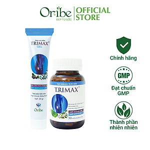 Combo Co Búi Trĩ Trimax Dân Khang (1 Viên Uống Và 1 Gel) Giảm Đau Rát Săn Se Búi Trĩ Ngừa Trĩ Tái Phát