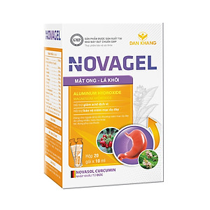 Gói Hỗ Trợ Giảm Đau Dạ Dày Tức Thì Cải Thiện Tình Trạng Đầy Hơi Ợ Chua Đau Rát Bao Tử Novagel Hộp 20 gói