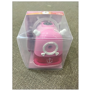 Gọt Bút Chì Quay Tay - Hình Bánh Lái Tầu - 0665 - Màu Hồng