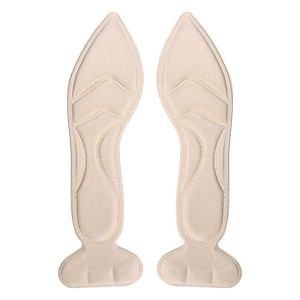 Cặp lót giày cao gót mũi nhọn giảm size cho giày bị rộng, thoáng khí và êm chân MÀU ĐEN