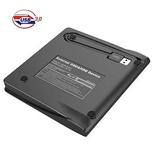 Ổ đĩa dvd rời cho laptop, desktop, máy tính bàn, ổ đĩa quang dvd rw gắn ngoài qua cổng USB hỗ trợ đọc, ghi đĩa dvd, cd không kén đĩa - Hàng chính hãng