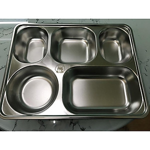khay cơm GORILLA inox cao cấp 4 ngăn, 5 ngăn loại Trung