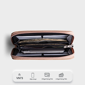 Ví Lata ( Thời trang nữ dáng cầm tay dáng dài - Ví da VN73 )