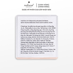Kem Trang Điểm Chống Nắng Sakura CC Cream Flawless Control Base (40ml)