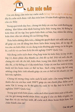 All In One - Sổ Tay Vật Lý Cấp 3