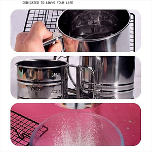 Rây Bột Siêu Mịn Tròn Inox Làm Bánh Cao Cấp Tiện Dụng - RAYBOT