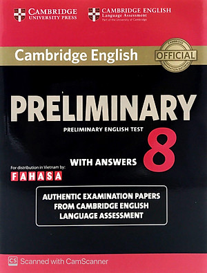Cambridge English Preliminary - Preliminary English Test 8 with Answers (reprint edition)