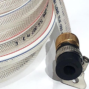 Vòi nước vòi phun nước rửa xe tưới cây tăng áp thông minh + bộ dây bơm nước cao cấp TLG  loạI 20m  (vòi bạc-dây trắng) 701498-1