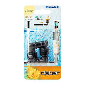 Nối ren (coren) 1/2", 1 hộp = 2 cái/ 1/2" Threaded Elbow 2pcs Claber 91082