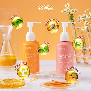 Dung Dịch Vệ Sinh Phụ Nữ Gel x2 Nano Nghệ Cỏ Cây Hoa Lá - Giảm Viêm Ngứa, Khử Mùi, An Toàn Cho Mẹ Bầu - 150ml