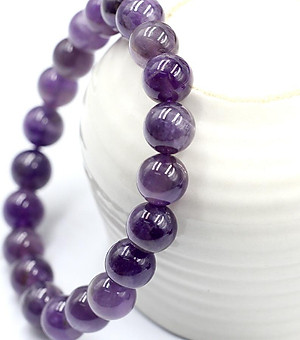 Vòng Tay Phong Thủy Đá Thạch Anh Tím 8MM