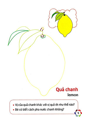 Sách Tập Tô Màu Và Nhận Biết Thế Giới Xung Quanh - Các Loại Quả