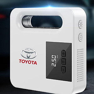 (TOYOTA) Bơm Lốp Điện Tử TOYOTA Tự Ngắt Cao Cấp, Dây Dài Đến 4 Bánh Xe, Lõi Đồng Mạnh Mẽ Bền Bỉ