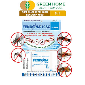 Thuốc Diệt Muỗi Greenhome, Fendona 10sc, Gói 5ml, Hiệu Quả, Không Mùi, Dễ Dùng, Diệt Gián, Ruồi, Kiến Ba Khoang