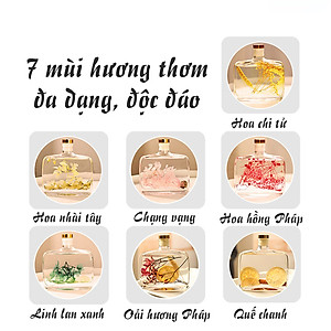 Nước Hoa Thơm Phòng Hoa Nhài Tây - Tạo Không Gian Thoái Mái Có Que Gỗ Lọ Tự Khuếch Tán 100ml