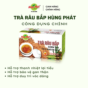 Trà Râu Bắp Túi Lọc Hộp 25 Gói - Thương Hiệu Hùng Phát