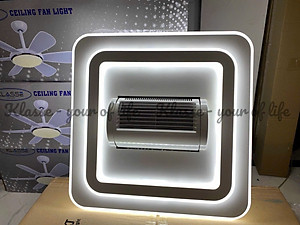 Quạt ốp trần mẫu mới không cánh quay 180 độ, ốp sát trần thế hệ mới, lắp cho phòng khách - phòng ngủ, hàng chính hãng Klasse KL126