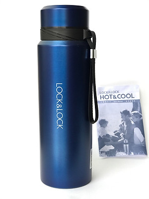 Bình Giữ Nhiệt Thép Không Gỉ Vacuum Bottle Lock&Lock LHC6180-FU (800ml) - Xanh Đậm