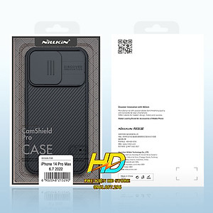 Ốp Lưng Bảo Vệ Camera Dành Cho iPhone 14 Pro Max / 14 Pro / 14 Plus/ 14 Chính Hãng Nillkin CamShield Có Nắp Trượt Camera, Chống Sốc, Chống Trượt, Chống Vân Tay, Tản Nhiệt - Hàng Chính Hãng