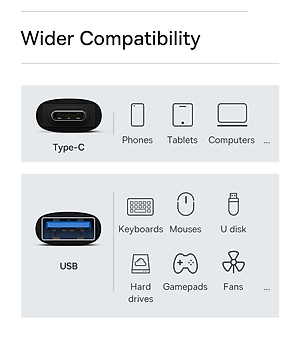 Đầu chuyển OTG Type C to USB 3.1 tốc độ cao Baseus Ingenuity Series Mini OTG Gen2 (Type-C to USB-A 3.1 Full Size, 10Gbps High speed OTG for Laptop/ Macbook/ iPad/Tablet/ Smartphone)- Hàng chính hãng