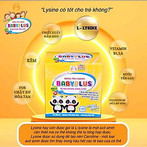 Babyplus - Siro ăn Ngon, Tăng Cân _ Hỗ Trợ Tiêu Hóa _ Tăng Cường Sức Đề kháng (1 Hộp 30 gói)