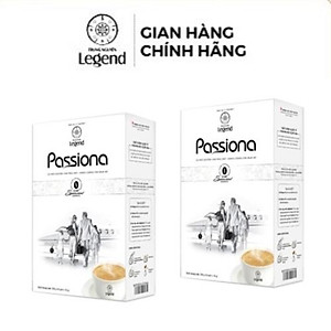 Combo 2 Hộp Cà Phê Sữa Hòa Tan Passiona Trung Nguyên Legend – Hộp 14 Gói 16gr  – Cà Phê Dành Cho Phái Đẹp, Ít Caffeine, Bổ Sung Collagen
