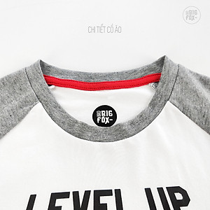 Bộ Bé Trai Bigfox, Bộ Cộc Tay Trẻ Em Mùa Hè Chất Cotton Mát In Hình Robot Level Up