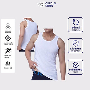 Combo 2 áo ba lỗ nam, áo 3 lỗ nam, sợi cotton mềm mịn, thấm hút mồ hôi tốt, thoáng mát, mặc thoải mái , chất lượng hàng xuất khẩu loại 1_Cam kết chuẩn chất lượng saii hoàn tiền 150%