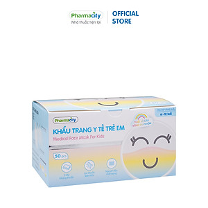 Khẩu trang y tế trẻ em 3 lớp Pharmacity ngăn bụi bẩn và lọc khuẩn trên 99% 