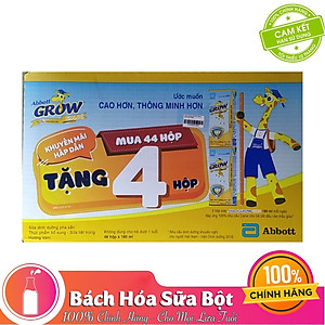 Thùng 48 Hộp Sữa Nước Abbott Grow Gold 180ml cho trẻ 1 tuổi trở lên
