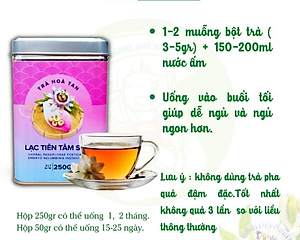 Trà Lạc Tiên Tâm Sen hòa tan Hygie 250gr giúp giảm căng thẳng ngủ ngon