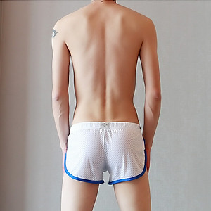 Quần ngủ nam lưới thể thao vải mát lịm thêm miếng lót nhỏ bên trong nâng đỡ phần nhạy cảm, lỗ thoáng mát sexy kiểu dáng thể thao nam tính
